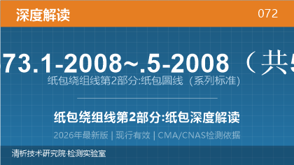 GB/T 7673.1-2008~.5-2008《纸包绕组线 第2部分:纸包圆线》深度解读