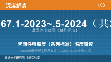 GB/T 5267.1-2023~.5-2024《紧固件电镀层》系列标准深度解读
