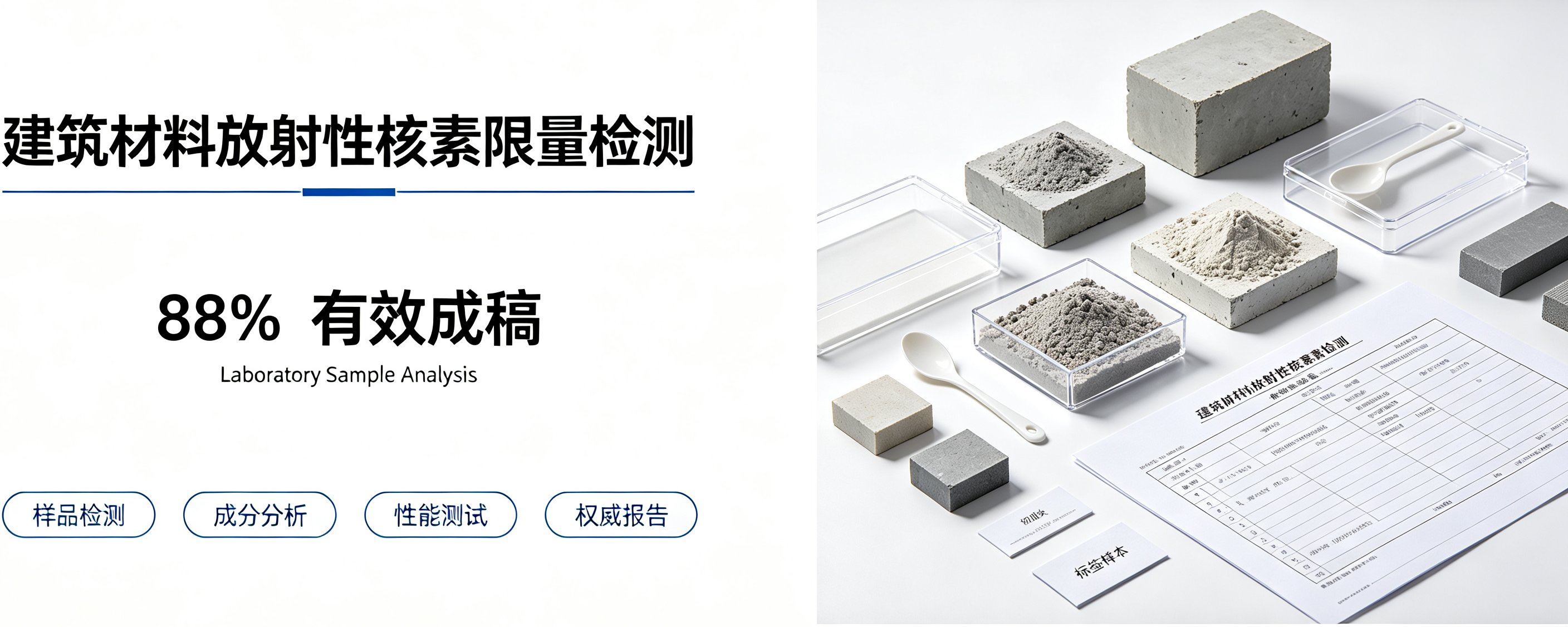 建筑材料放射性核素限量检测