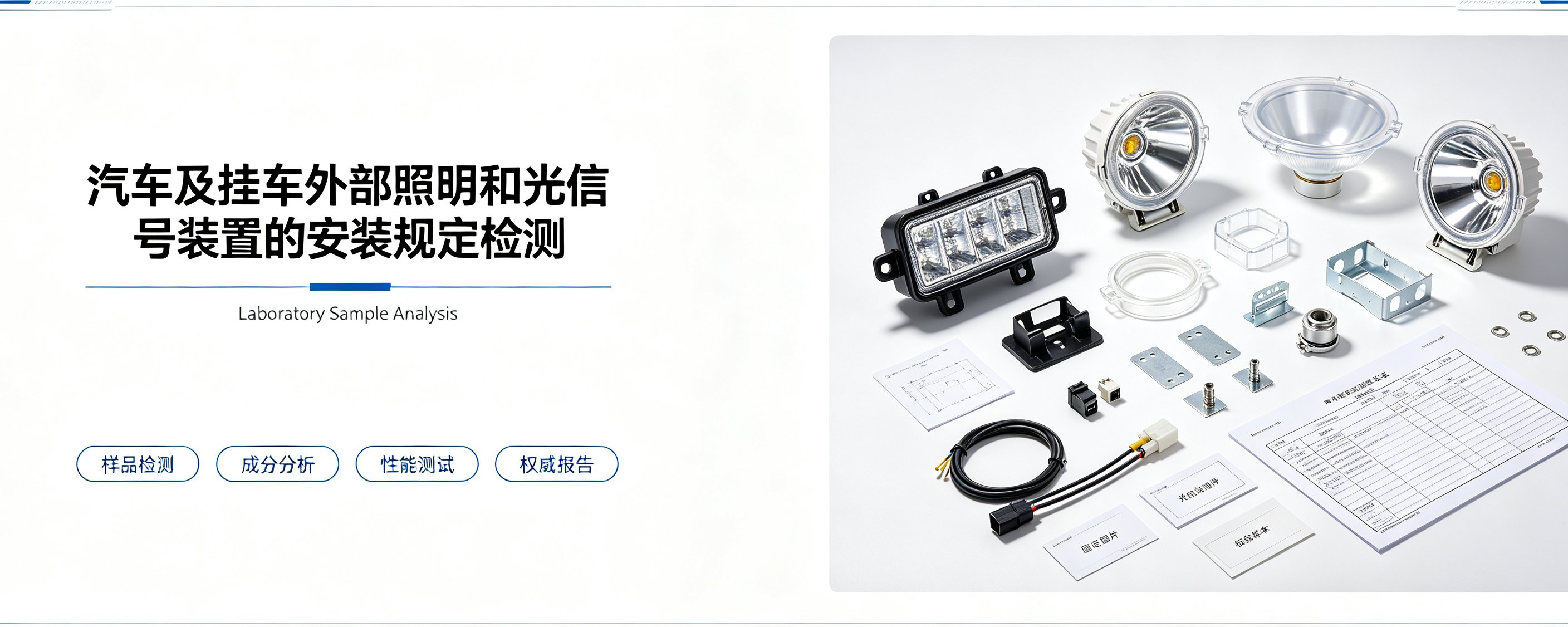 汽车及挂车外部照明和光信号装置的安装规定检测