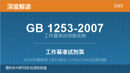 GB1253-2007《工作基准试剂 氯化钠》深度解读