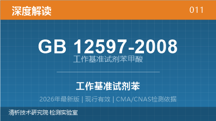GB12597-2008《工作基准试剂 苯甲酸》深度解读