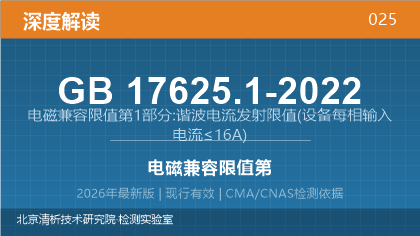 GB17625.1-2022《电磁兼容 限值 第1部分:谐波电流发射限值(设备每相输入电流≤16A)》深度解读