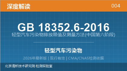 GB18352.6-2016《轻型汽车污染物排放限值及测量方法(中国第六阶段)》深度解读