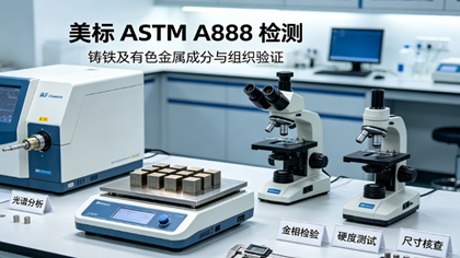 美标ASTM A888检测助力铸铁管企业出口认证
