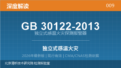 GB30122-2013《独立式感温火灾探测报警器》深度解读