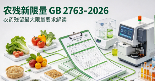 农残新限量 GB 2763－2026 已实施，农产品该测哪些农药、方法有哪些变化？